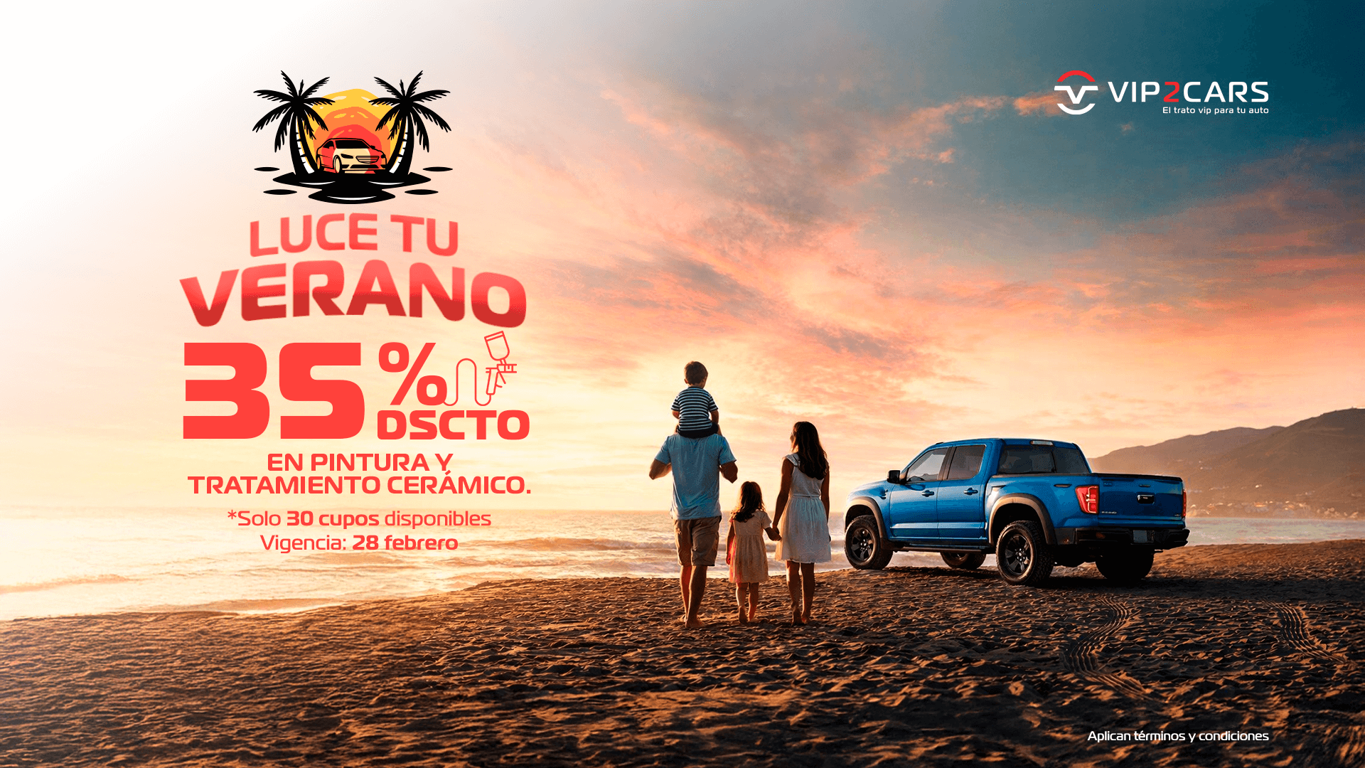 Luce tu verano 35% DSCTO en pintura y tratamiento ceramico